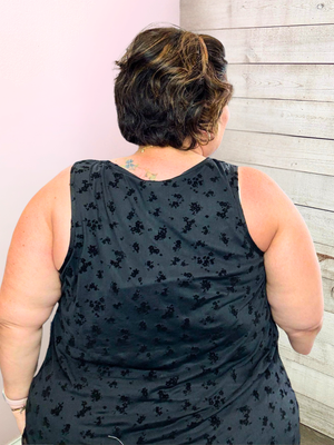 "Simple Joy" Mesh Tank Top