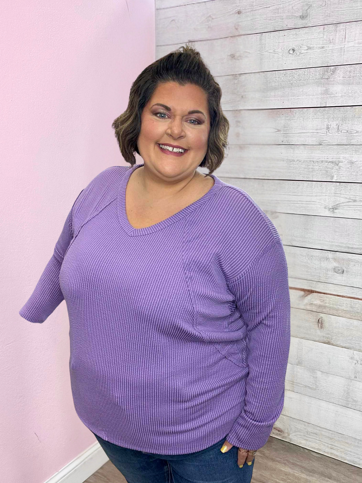 "Lilac Love" Purple Long Sleeve Top
