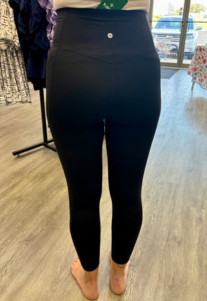 "Best Day Ever" Halara Black Leggings