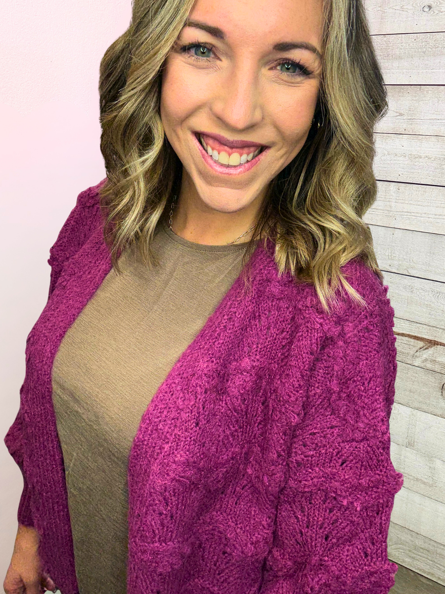 "Kind Soul" Chunky Sweater Cardigan