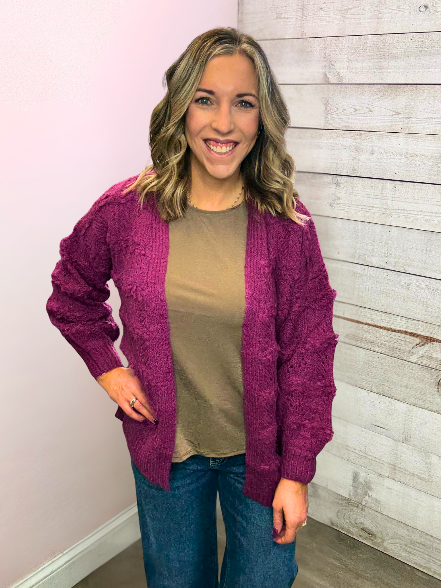 "Kind Soul" Chunky Sweater Cardigan