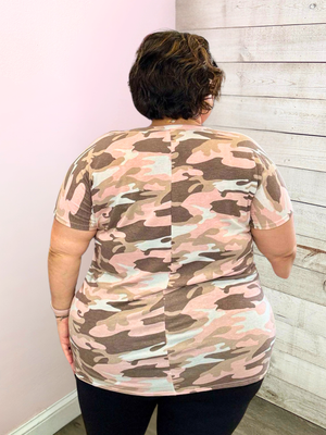 "American Charm" Pink Camo Top