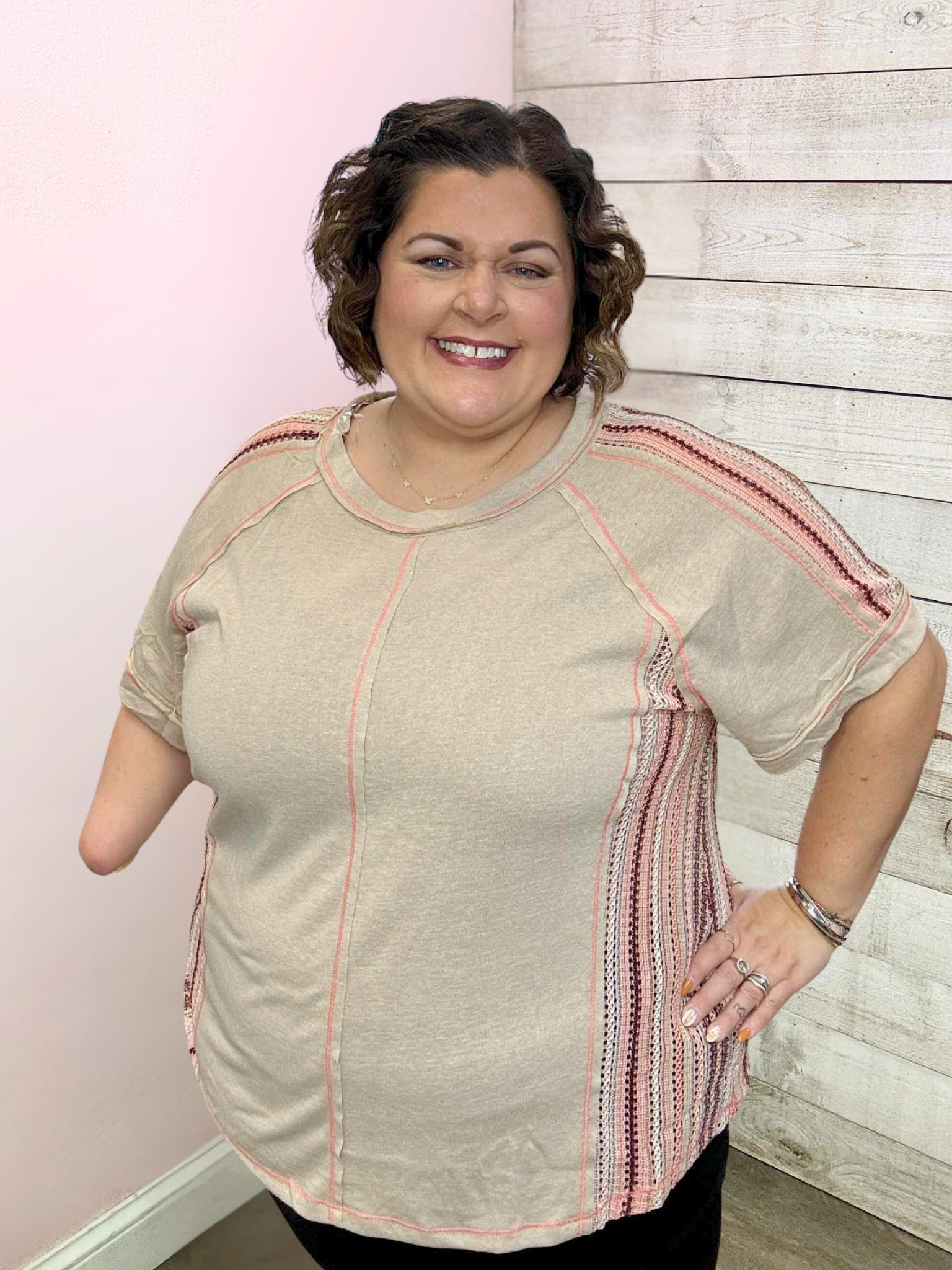 "See The Light" Crochet Short Sleeve Top