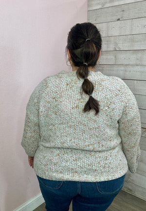 "Winter Love" Knitted Sweater- Blush