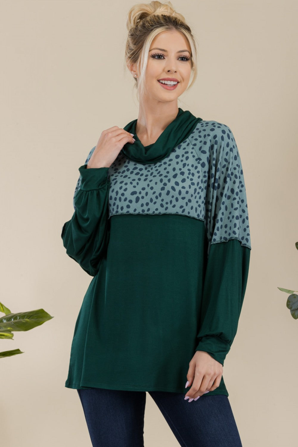 "Good Fit" Green Long Sleeve Top *FINAL SALE*