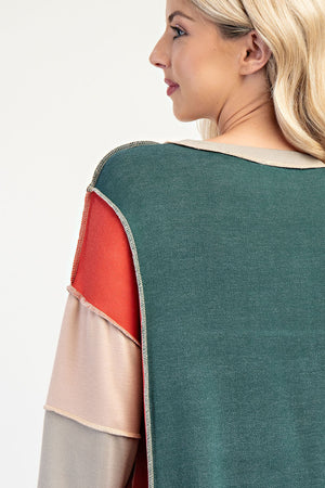 "Autumn Avenue" Colorblock Top