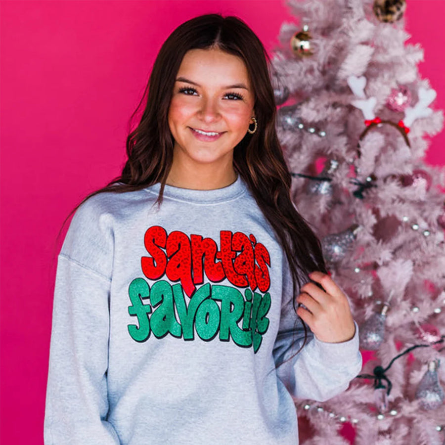 Santa's Favorite Graphic Sweatshirt