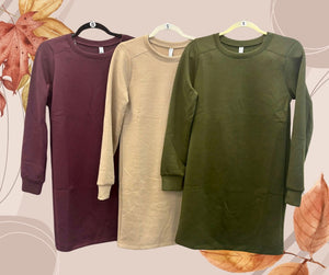 "Simple Life" Sweatshirt Dress- Wine *FINAL SALE*