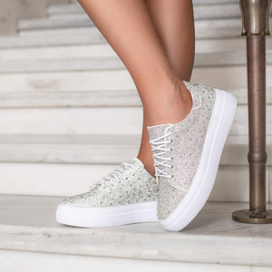 "Bedazzle" Corkys Clear Rhinestone Sneaker