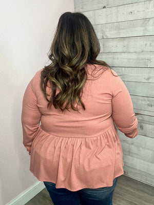 "Better Together" Pink Babydoll Top