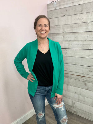 "On Time" Green Blazer