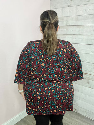 "Come To Party" Animal Print Kimono