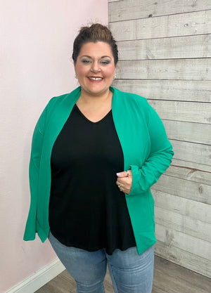 "On Time" Green Blazer