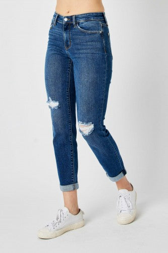 Judy Blue Mid Rise Slim Jean- 82607