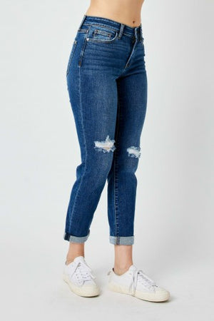 Judy Blue Mid Rise Slim Jean- 82607