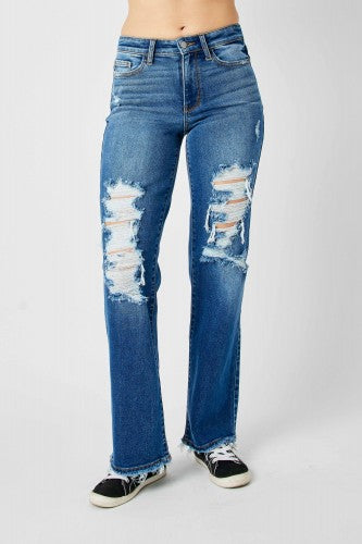 Judy Blue Mid Rise Dad Jean- 82605