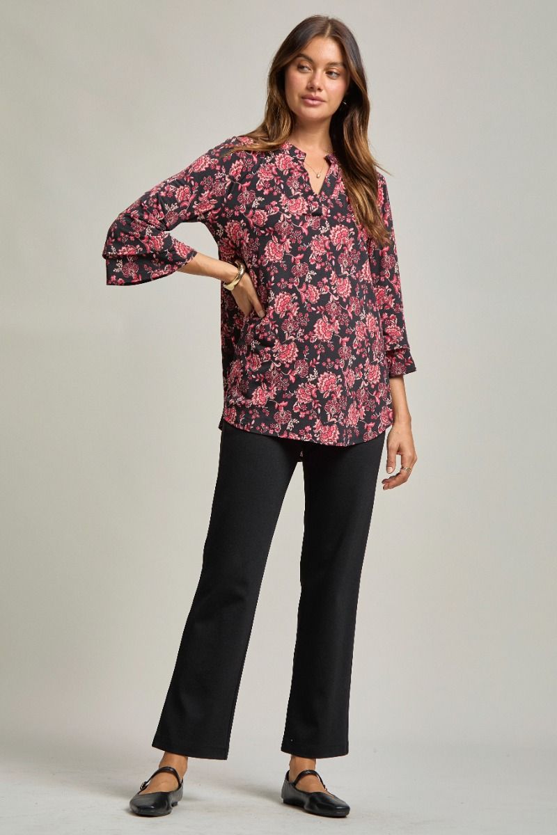 "So Blessed" Floral Bell Sleeve Lizzy