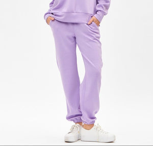 "Closer To Love" Solid Jogger Sweatpants- Purple