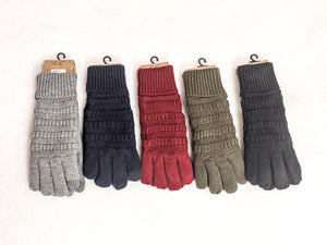 C.C Knit Gloves with Lining