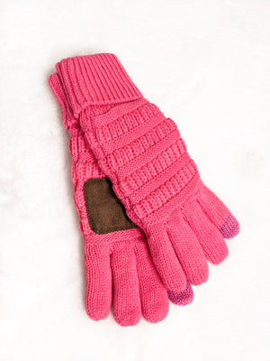 C.C Knit Gloves with Lining