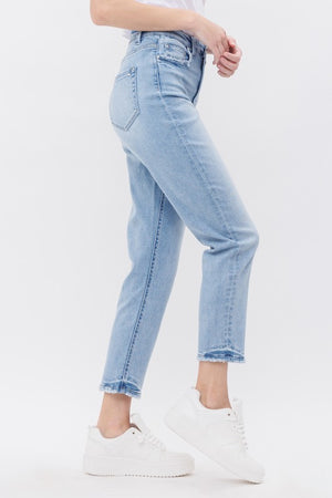 MDP-M171 Mica Denim Super High Rise Tapered Crop Jeans