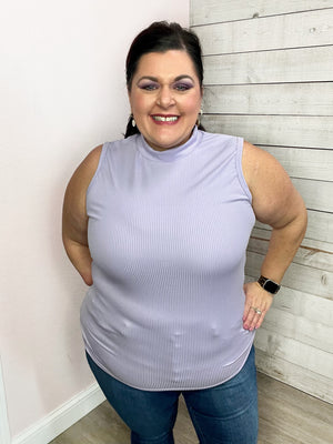"Spring Vibes" Sleeveless Top- Purple *FINAL SALE*