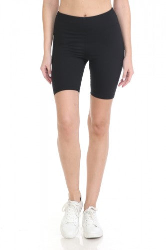 "All Day Comfort" Biker Shorts- Black