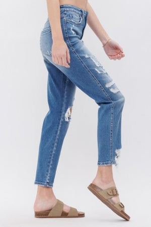 Mica Denim Super Hi-Rise Mom Jean- MDP-M122