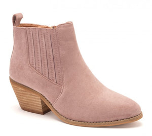 "Potion" Corkys Blush Suede Ankle Boot