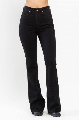 Judy Blue Hi-Waist Black Flare- 88699