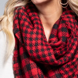 "Axel" Red/Black Infinity Scarf